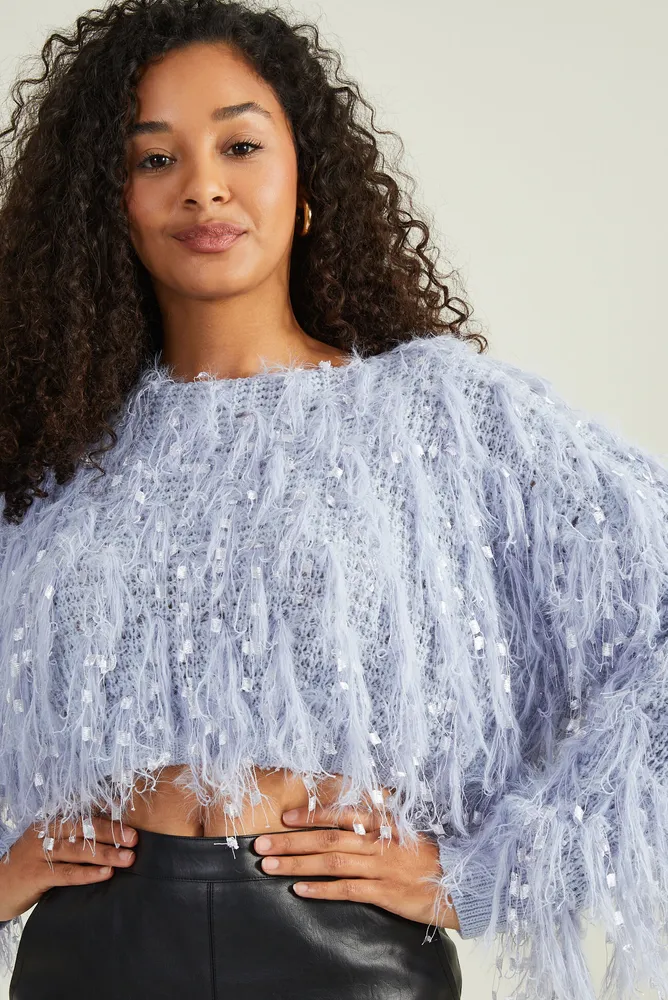 Shaggy sweater cheap