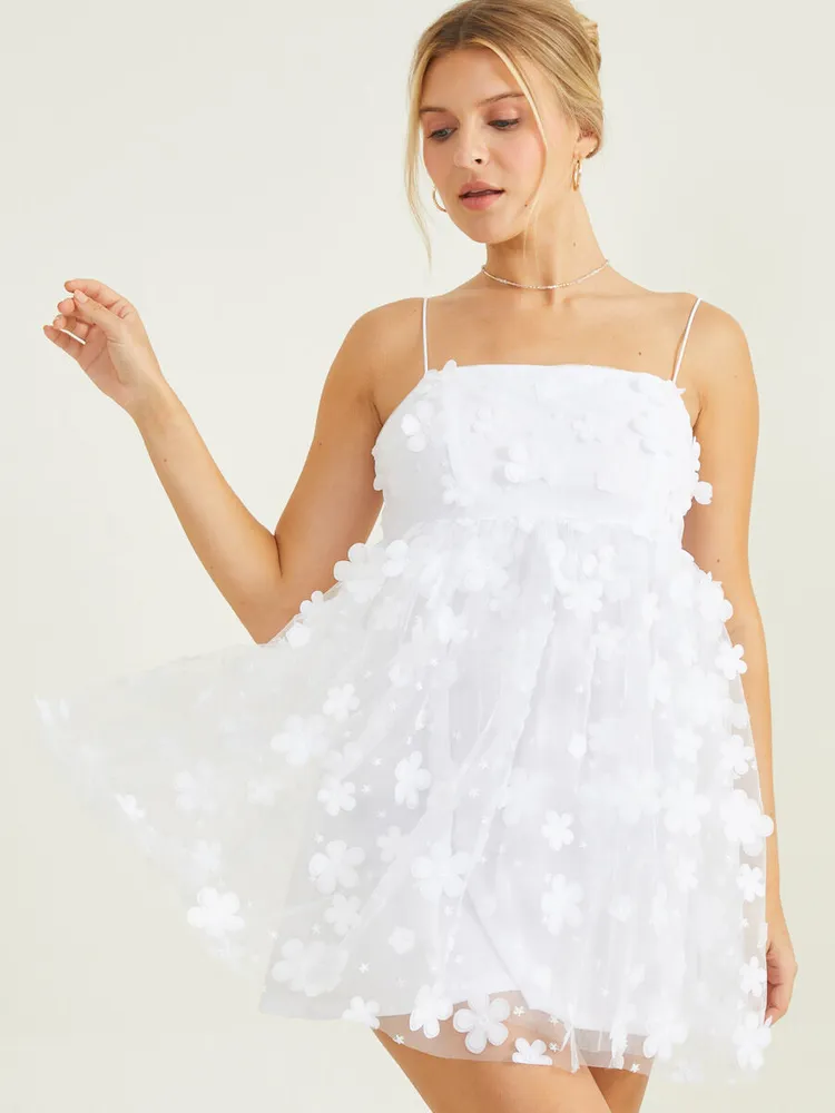 Altar'd State Aurora Floral Mesh Babydoll Dress Mall of America®