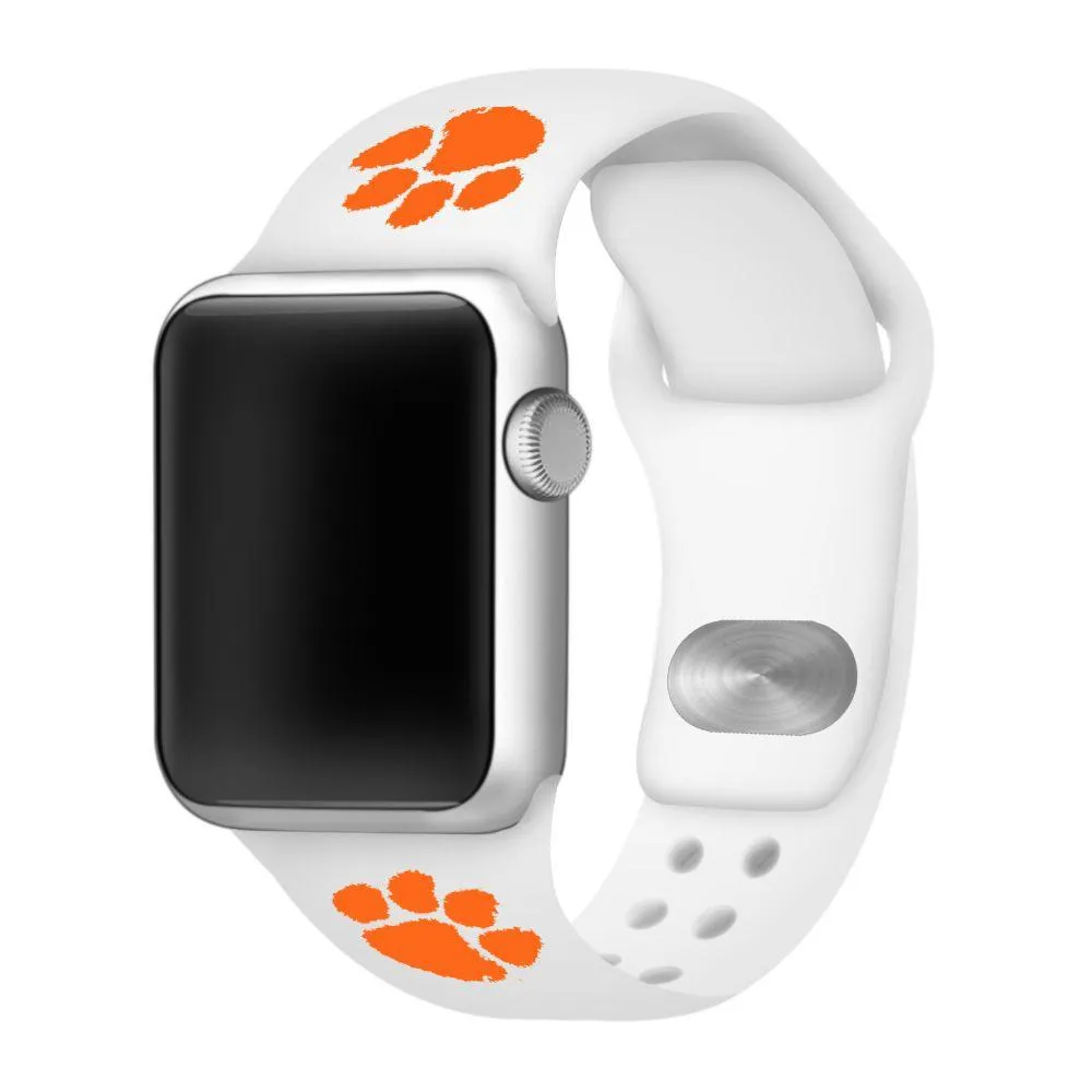 Alumni Hall Clemson | Clemson Apple Watch White Silicon Sport Band