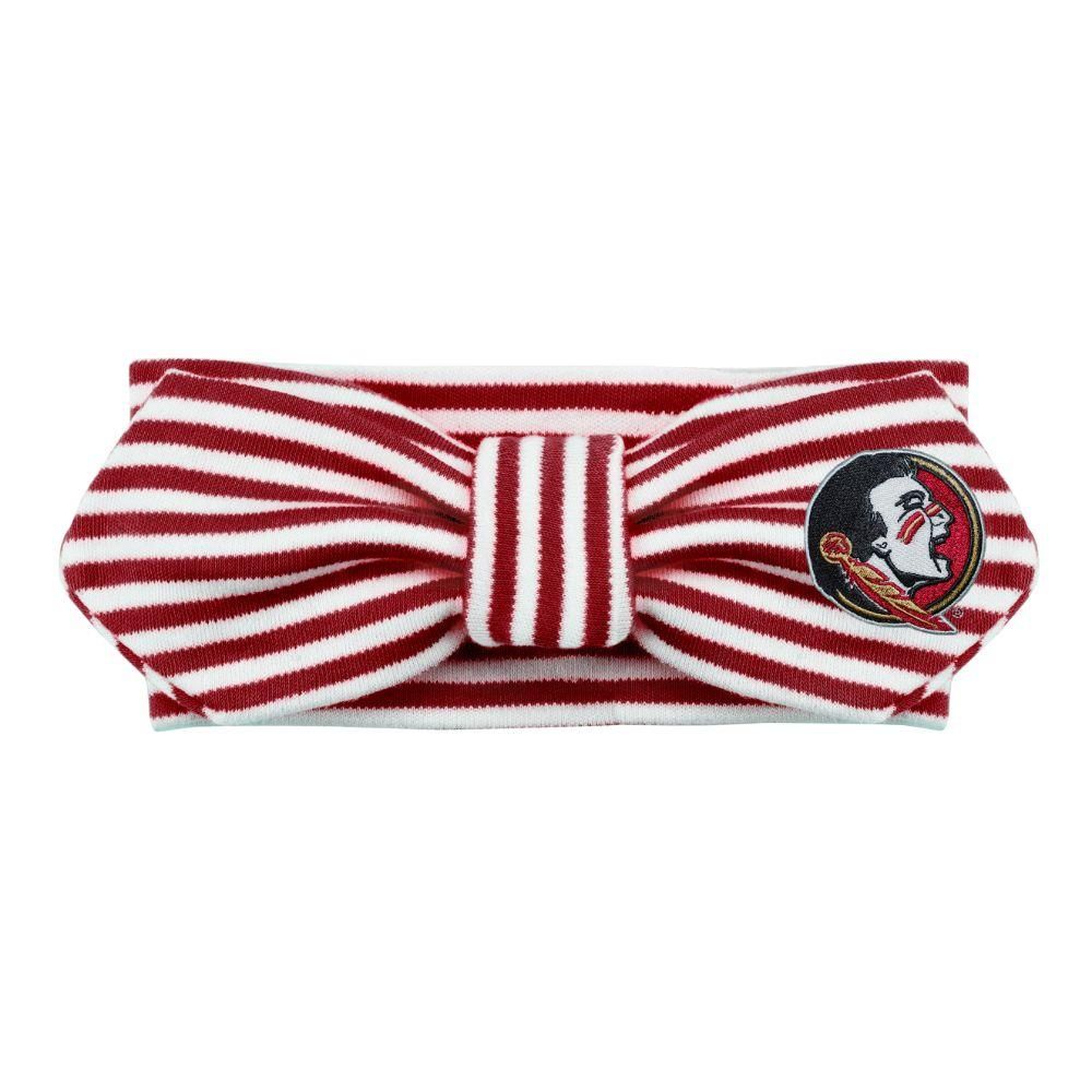 Alumni Hall Fsu Florida State Infant Creative Knitwear Striped Knot Headband Alumni Hall