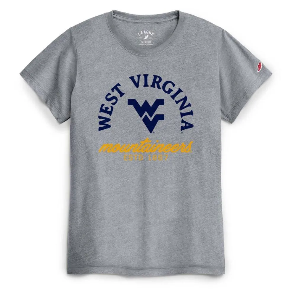 Alumni Hall Wvu | West Virginia League Intramural Spiral Script Tee ...