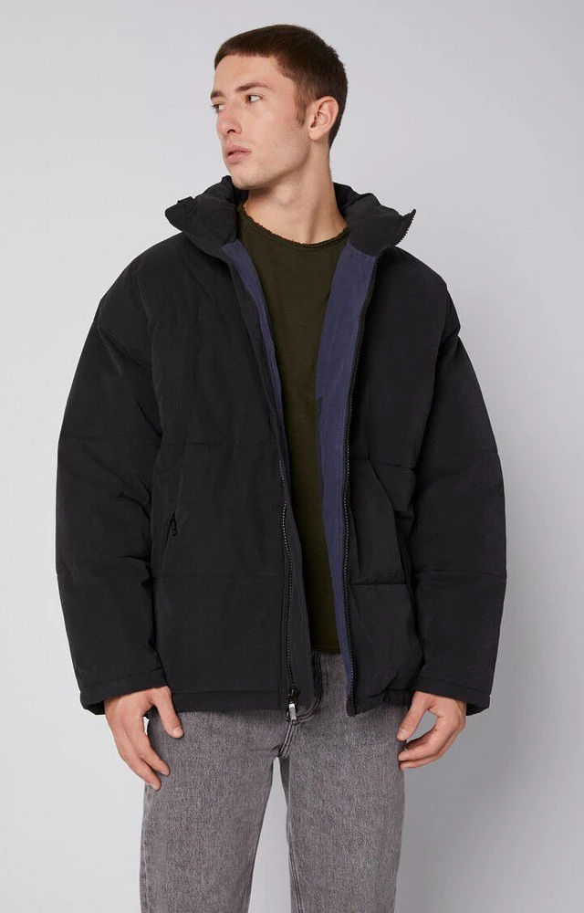 Oasis black padded coat hotsell