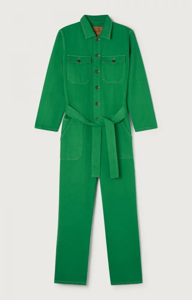 American vintage denim jumpsuit on sale