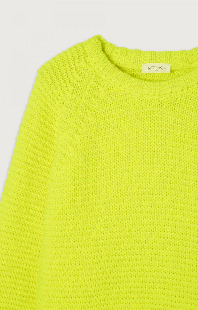 Neon yellow jumper top