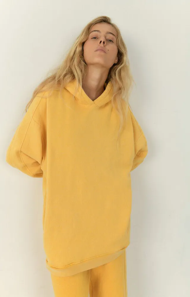 Mustard womens hoodie hot sale