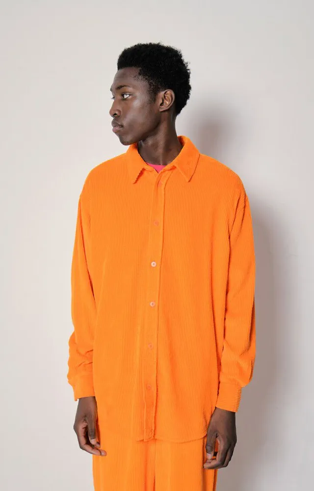 Orange on sale men shirt