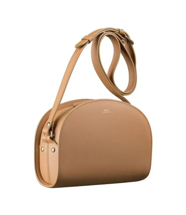 Apc half top moon bag camel