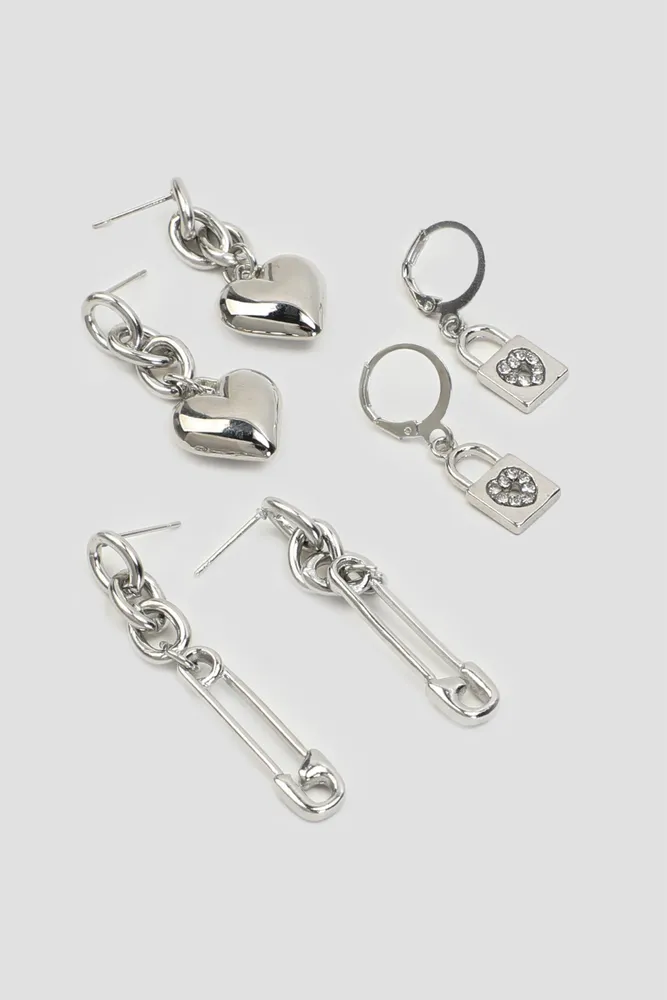 Surgical steel safety new arrivals pin earrings