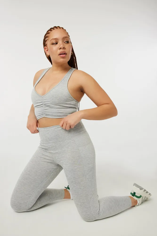 Peach skin leggings top