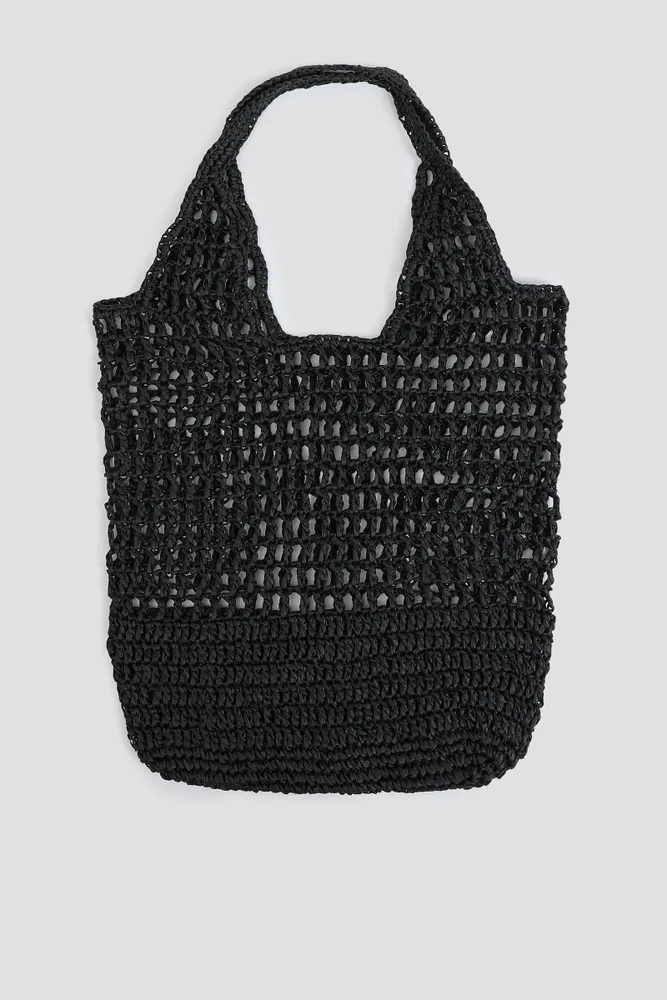 Fishnet tote bag clearance