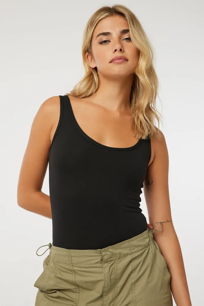 Ardene Super Soft Slip On Bodysuit in Size Polyester Spandex