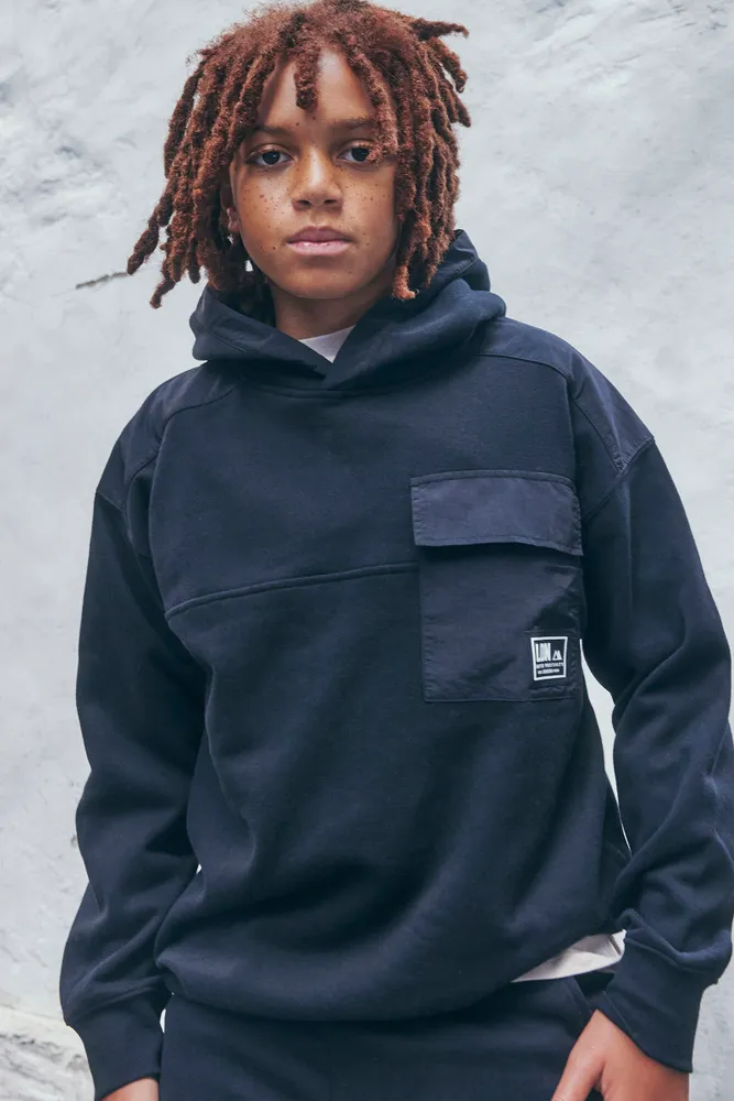 Kids fleece lined hoodie hotsell
