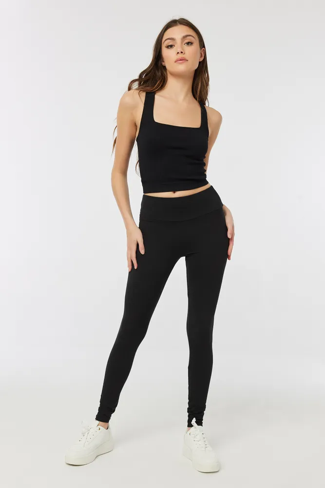 Polyester cheap spandex leggings