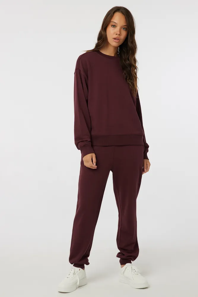 Ardene French Terry Sweatpants in Size Polyester Cotton The