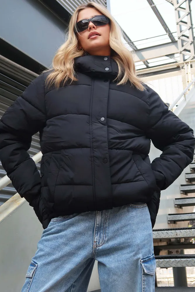Polyester cheap puffer coat