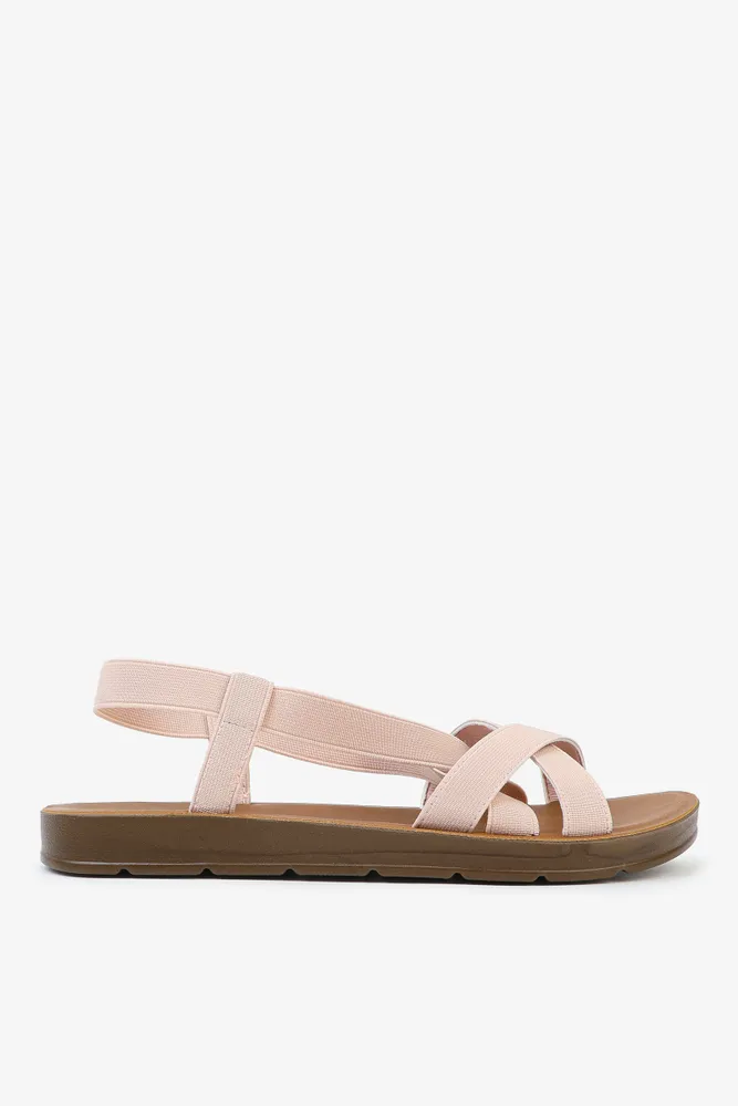 Rubber strappy sandals outlet