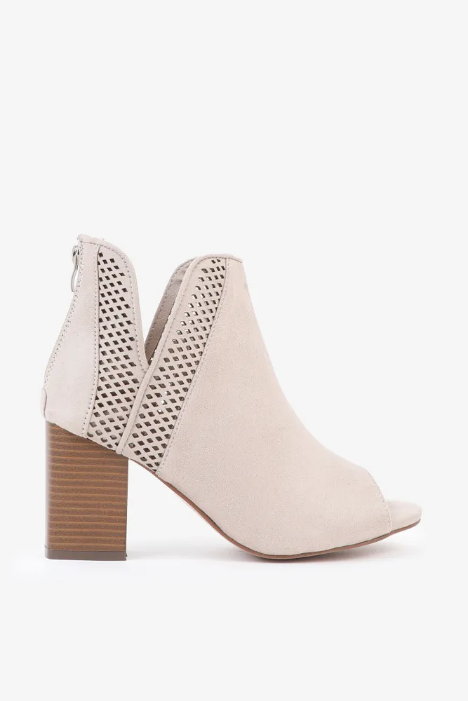 Peep toe booties canada shop
