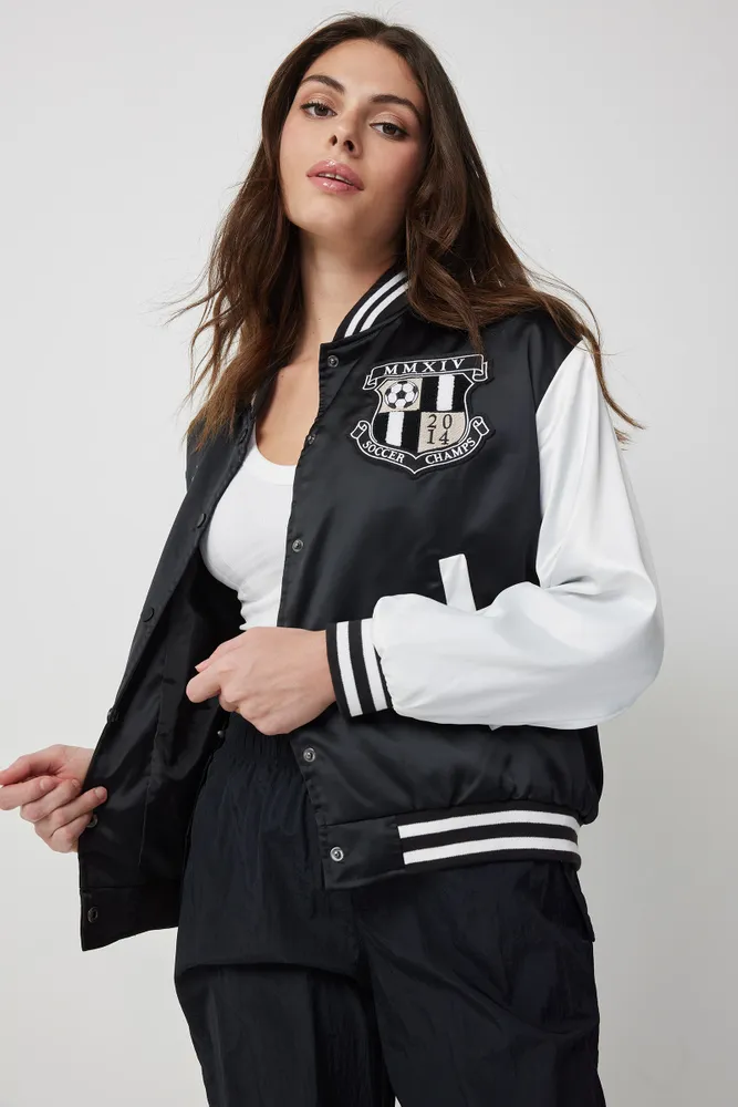 Polyester varsity jacket sales
