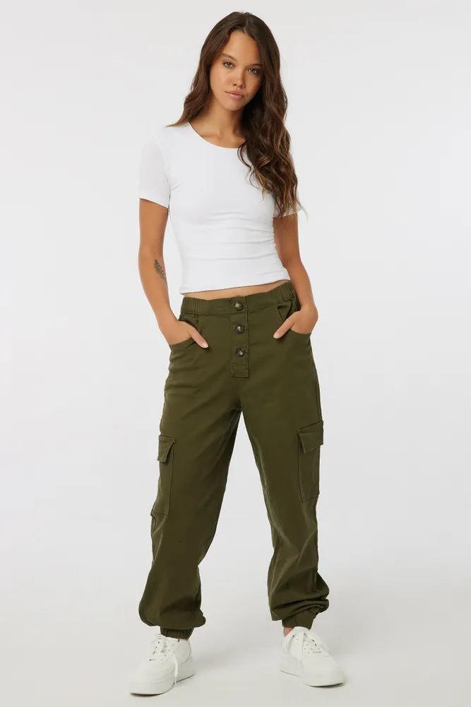 Spandex sales cargo pants