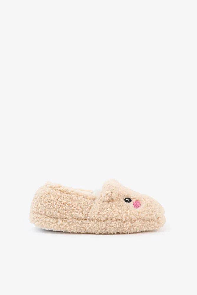 Ardene Kids Animal Slippers in Beige Size Upper Canada Mall