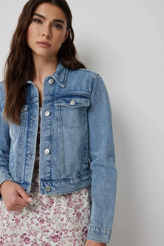 100 cotton jean jacket on sale