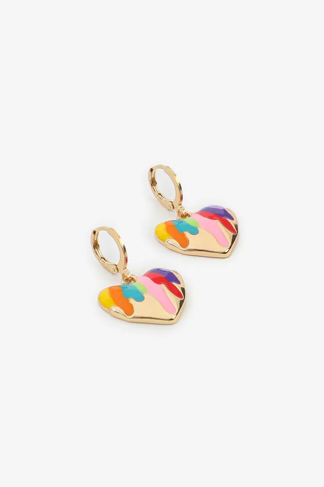Forever 21 cheap rainbow earrings