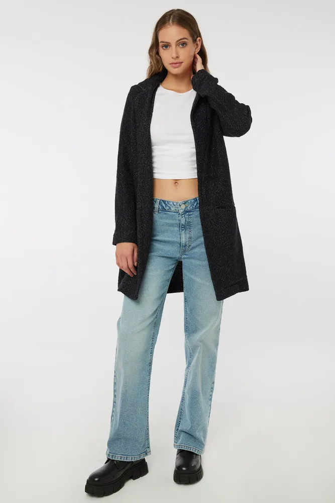 Long black deals coatigan
