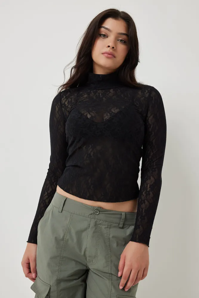 Lace turtleneck new arrivals