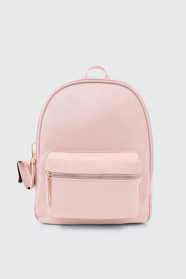 Ardene Backpack with Coin Purse in Light Pink | Faux Leather
