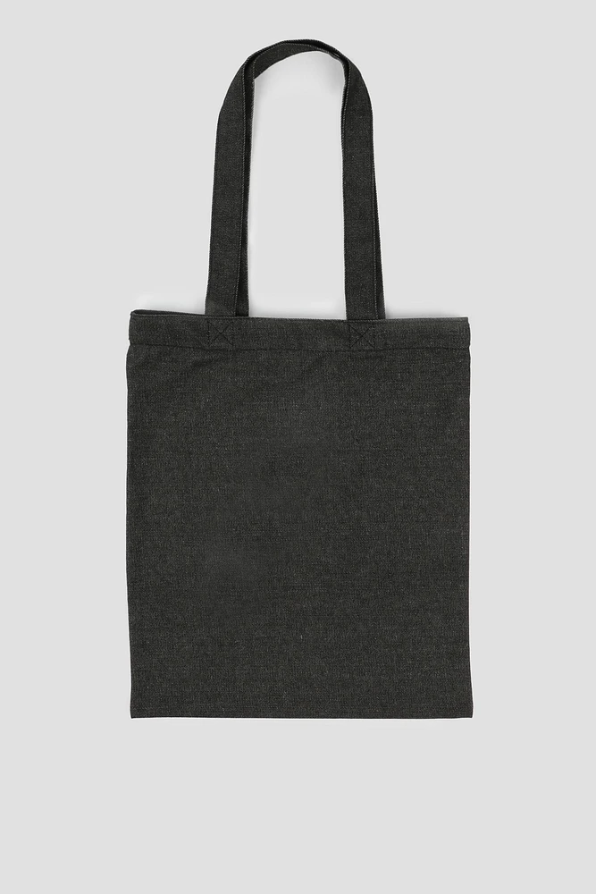 Dark grey tote bag discount