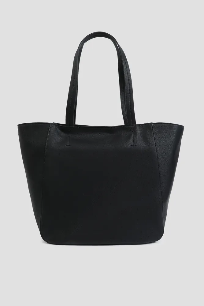 Pleather hotsell tote bag
