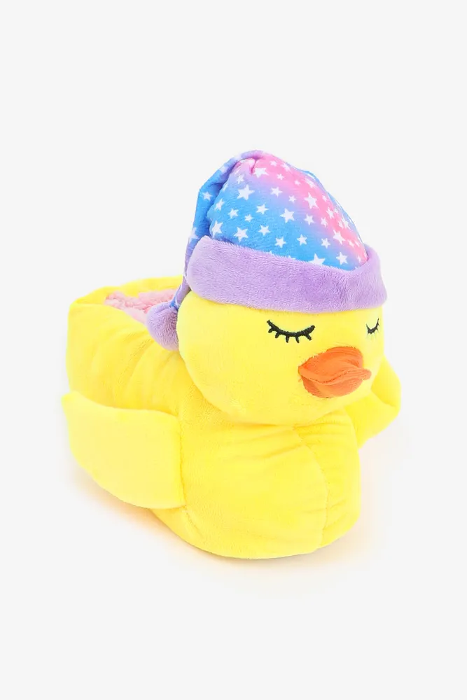 Yellow duck slippers top