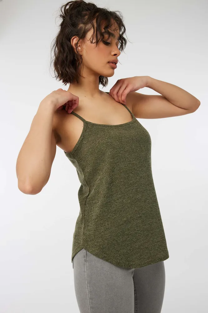Polyester spaghetti sales strap tank