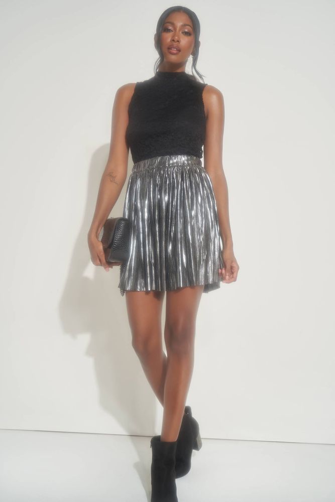 Ardene Jupe courte pliss e m tallique Galeries de la Capitale