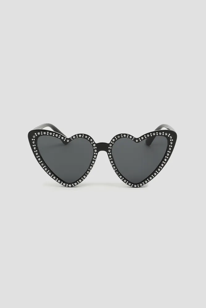 Black sunglasses with rhinestones online