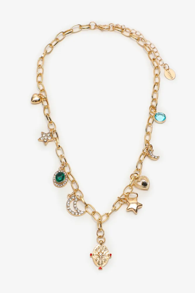Lucky goddess charms clearance necklace