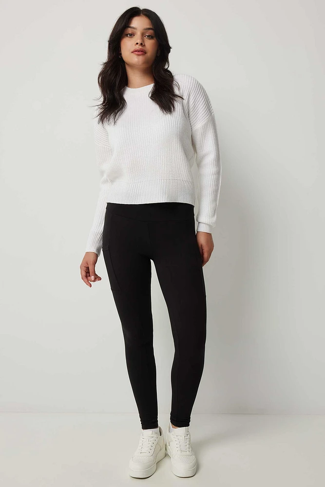 Black polyester leggings discount