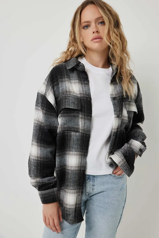 Plaid overshirt cheap
