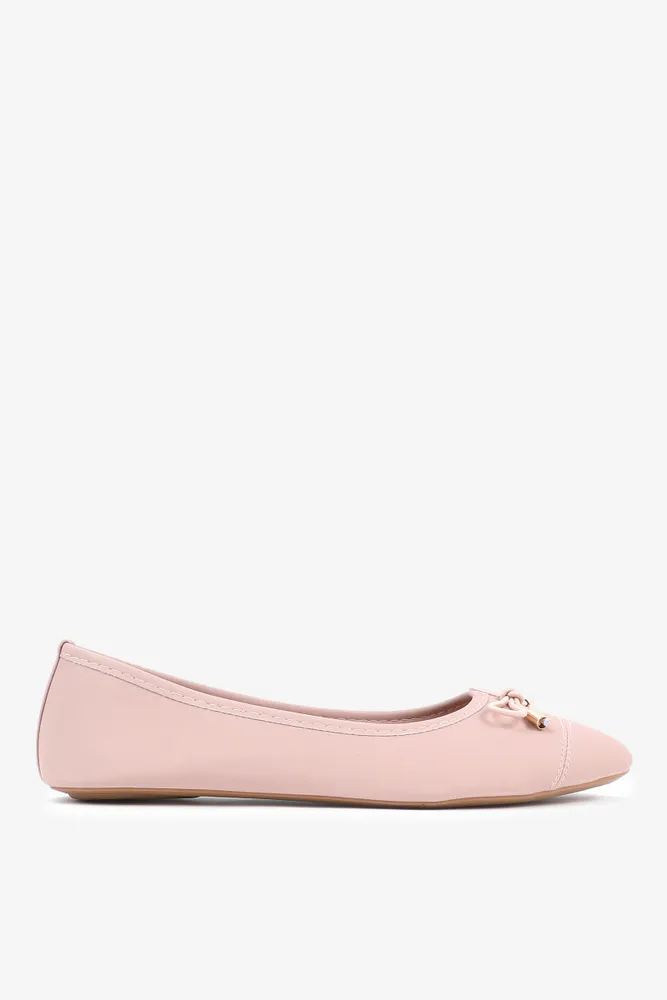Pink pointy clearance flats