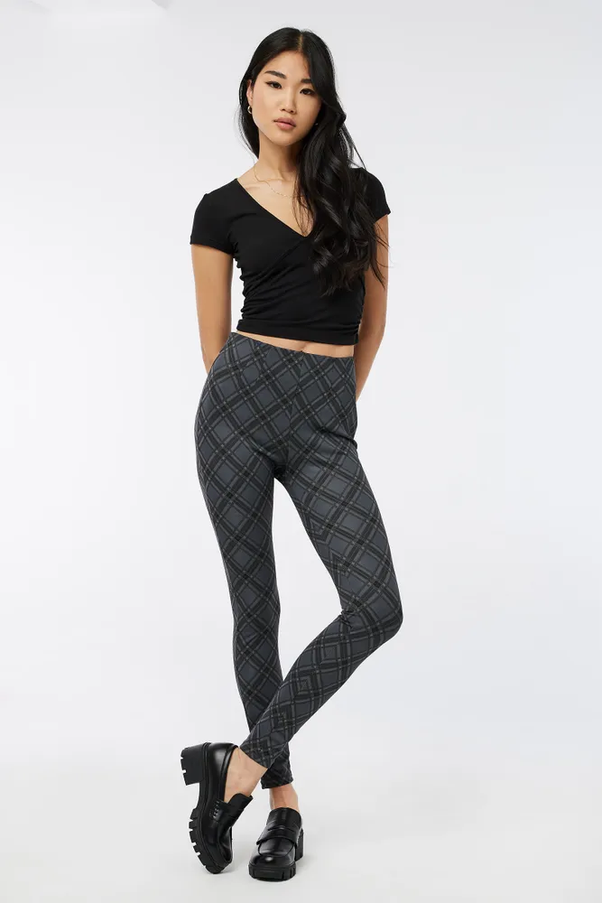 Plaid leggings canada online