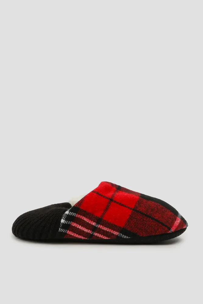 Red flannel slippers online