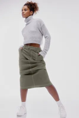 Cotton spandex clearance maxi skirt