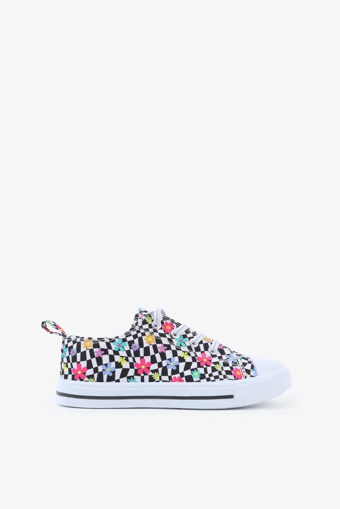 Ardene Kids Printed Bungee Lace Sneakers in Size Bramalea City