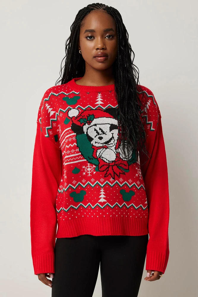 Mickey christmas sweater discount