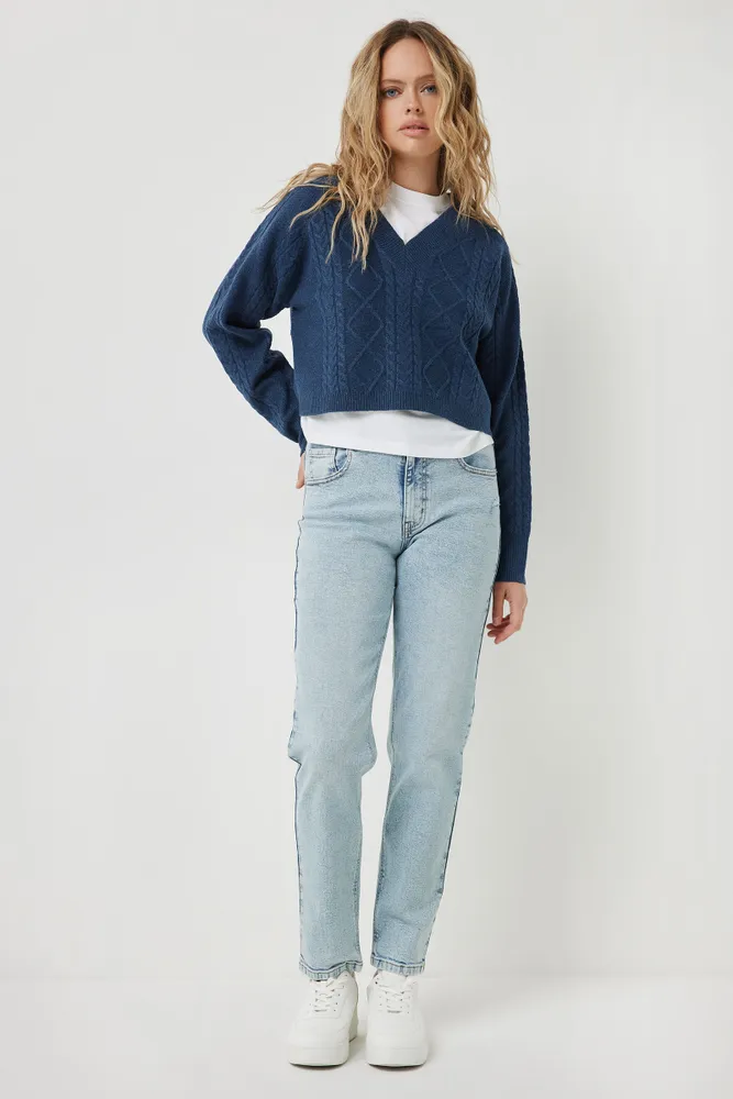 Gingham sales mom jeans