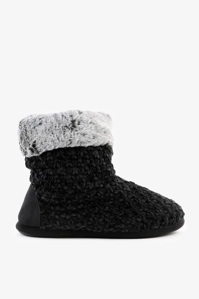 Ardene Popcorn Knit Bootie Slippers in Size The Pen Centre