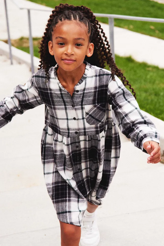 Black flannel sale dress