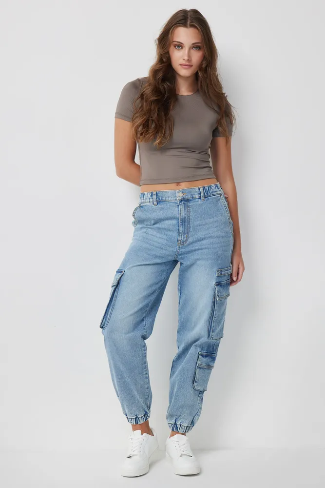 Light blue cargo discount joggers