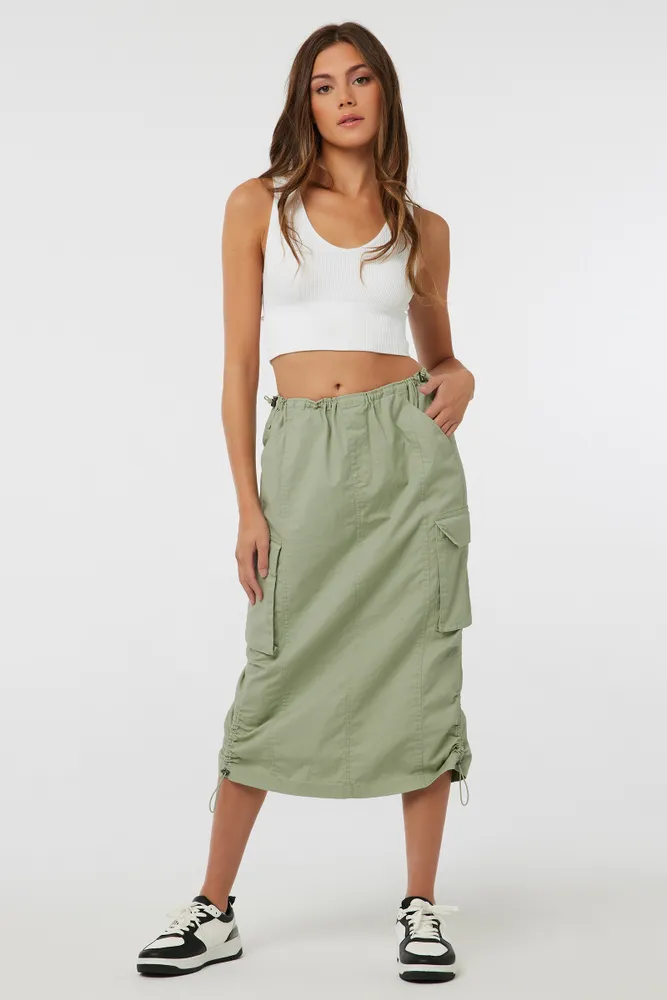 Cotton spandex 2025 maxi skirt