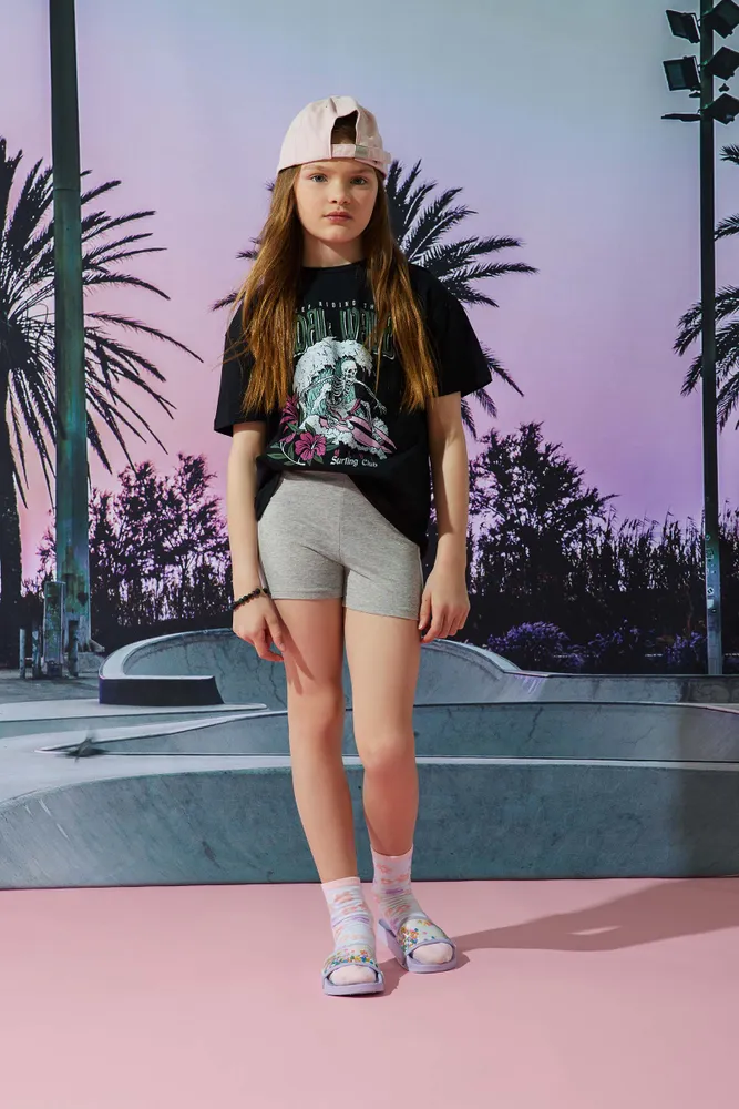 Striped biker shorts 2025